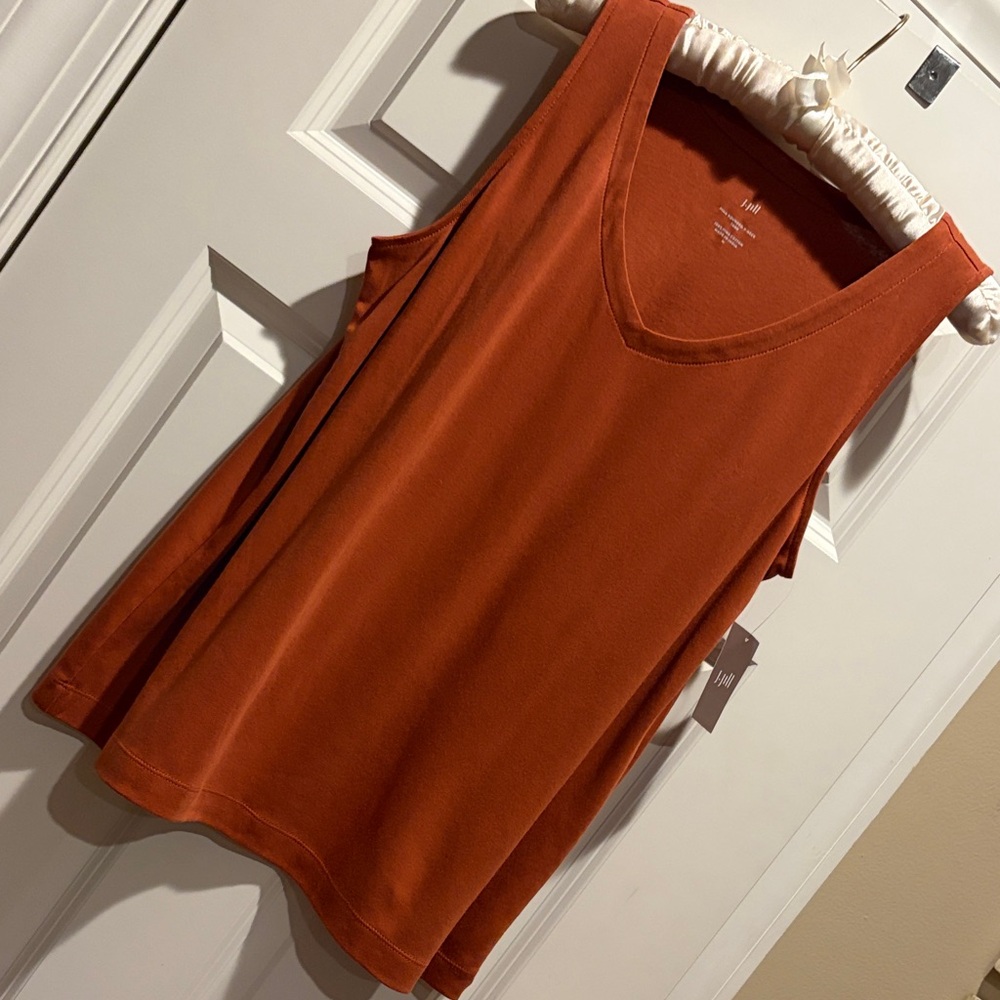 J.Jill vneck tankRust Orange Med